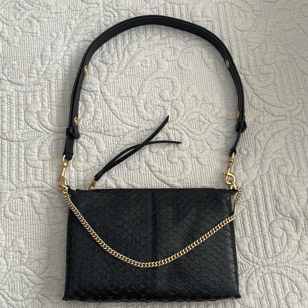 Brand New All Saints Eve purse black with gold hardware